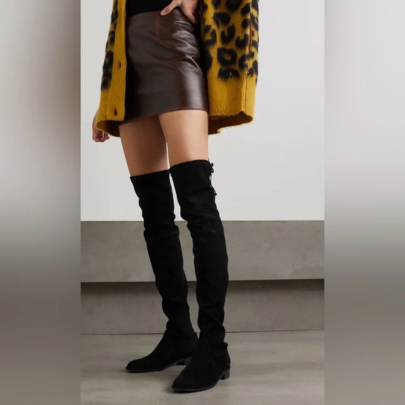 STUART WEITZMAN Lowland suede over-the-knee boots - Picture 1 of 8